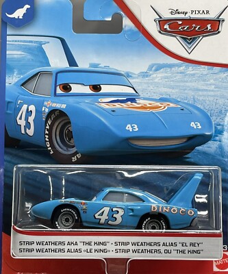 New Hot Mattel Disney Pixar Cars Dinoco 400 Strip Weathers The