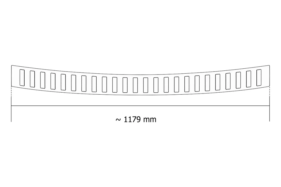 Acciaio Inox Protezione Paraurti Adatto per Volkswagen T7 Multivan Dal Anno Fab. - Immagine 4 di 4