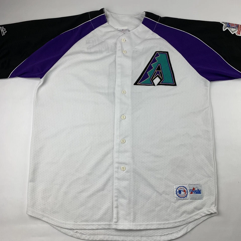 VTG Majestic Arizona Diamondbacks Williams #9 Baseball Jersey Large Stitched - Image 2 of 4