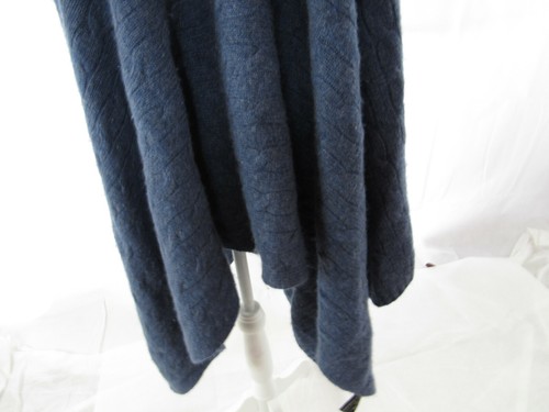 RALPH LAUREN BLACK LABEL Blue Cashmere Poncho Size XS/S - Picture 6 of 10