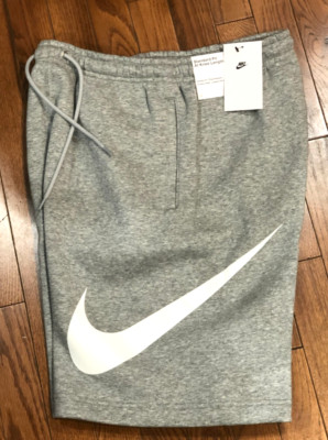*NEW* Men's NIKE Essential Club Swoosh Graphic Sweat Short Grey (FN3906 063)  