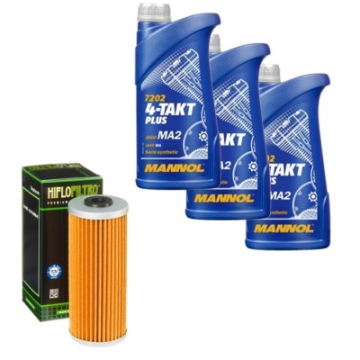 HiFlo Ölfilter Set MANNOL 10W40 3L für Ural Solo 750 Klassik Bj.2004