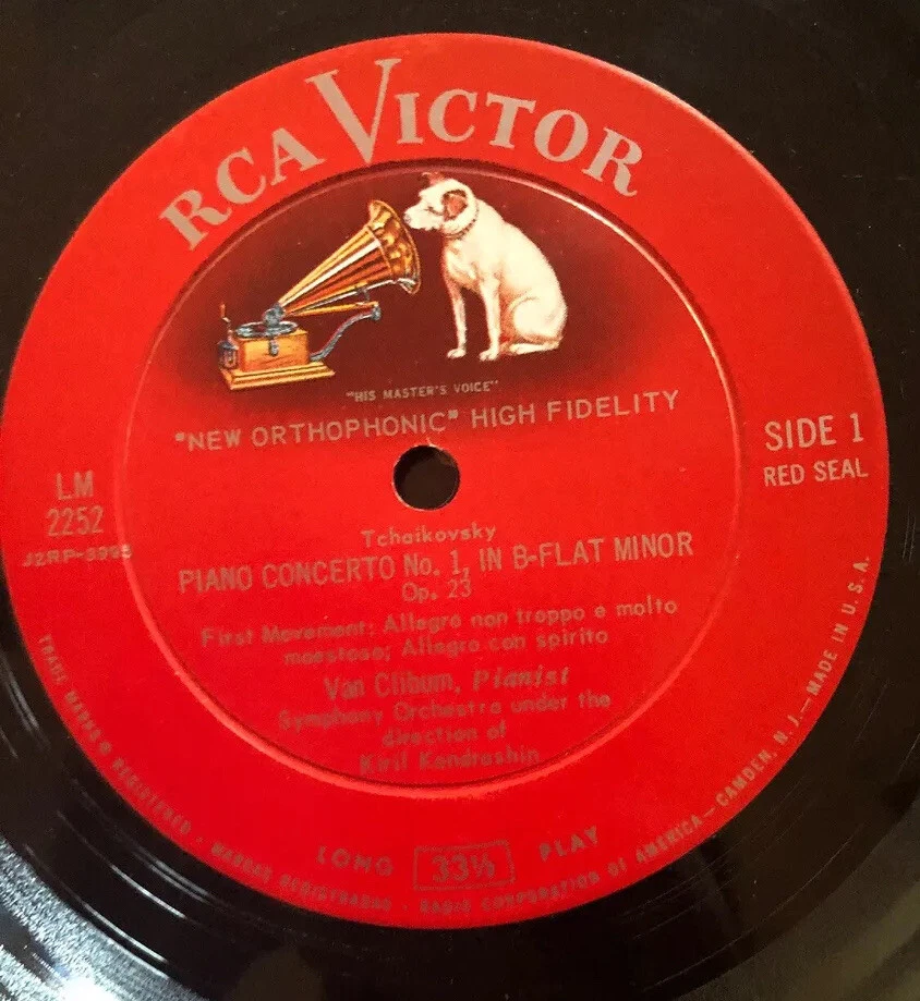 TCHAIKOVSKY Concerto No. 1 - Van Cliburn Classical RCA Victor Red Seal LP Record - Image 4 of 4