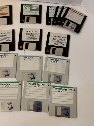 Floppy Disk Storage Case Holder Organizer plus Packard And Accounting For Windo - Picture 5 of 8