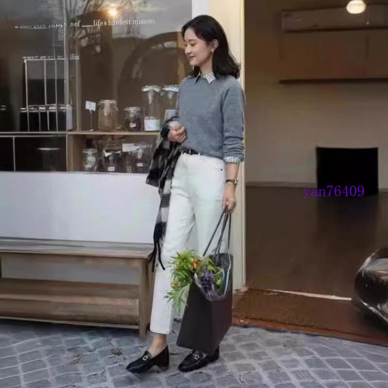 Pantalones al tobillo rectos informales Brunello Cucinelli para mujer primavera/verano Foto 3 de 4