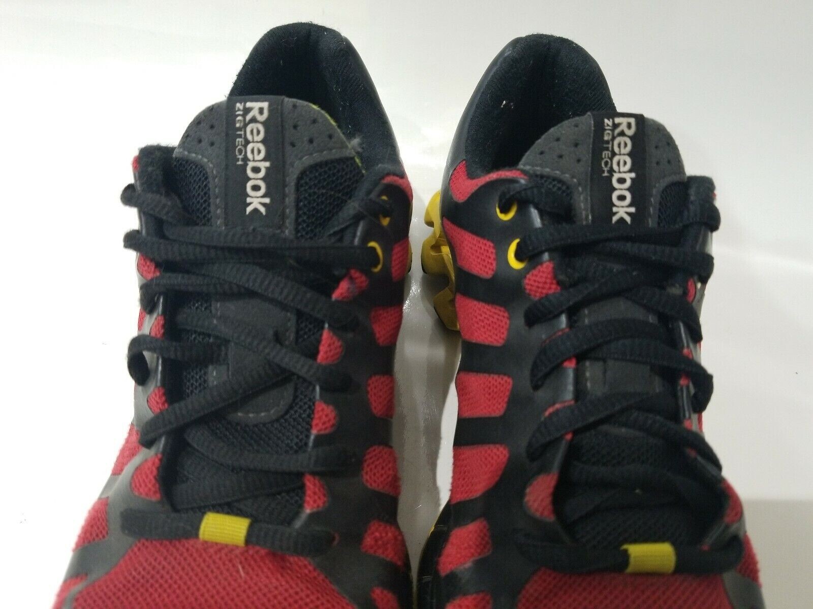 Reebok Zigtech Zigick Red Yellow Silver Black Run… - image 4
