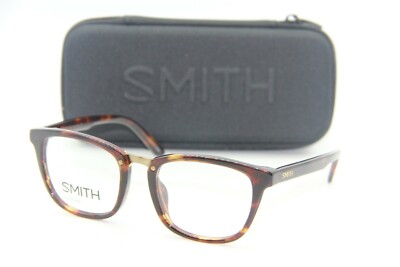 NEW SMITH OPTICS BENSEN 3YR DARK HAVANA EYEGLASSES AUTHENTIC RX CASE 50-19