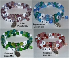 Breastfeeding Nursing Reminder Feeding Log Bead Bracelet - New Mom Shower Gift