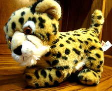 Aurora 2015 Jaguar Leopard Plush 10" Stuffed Animal Toy Handmade Indonesia 672