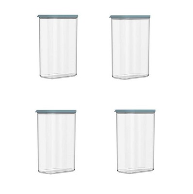 MEPAL Modula Vorratsdosen-Set 2000 ml Nordic Green 4-teilig für Lebensmittel