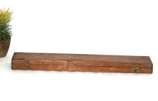 Antik Holz Messer Aufbewahrung Geh&auml;use Box Leere Handgefertigter Old Original