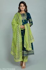 Readymad Rayo Kurta/kurti and Pant Set for Women's Party Festive Outfit Gift