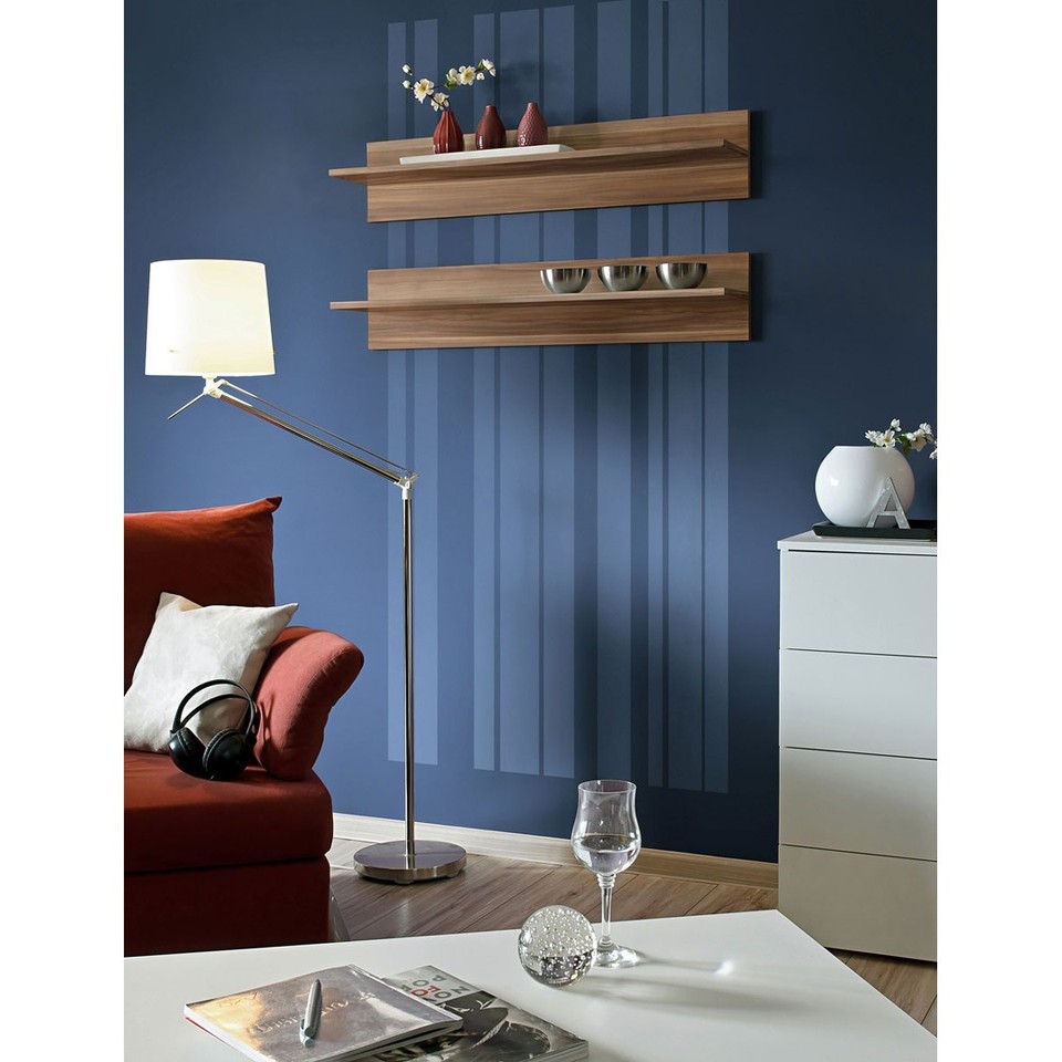 Lot de 2 Étagères Murales "Mix" 100cm Prunier