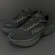 Hoka Bondi 8 Men  s Size 8.5D Black Running Shoes Max Cushion Good