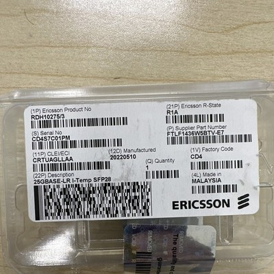 Ericsson 25GBASE-LR i-Temp SFP28 Transceiver Module RDH10275/3