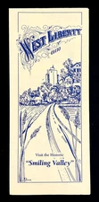 1980s West Liberty Ohio Historic Smiling Valley Map Events Vintage OH Brochure
