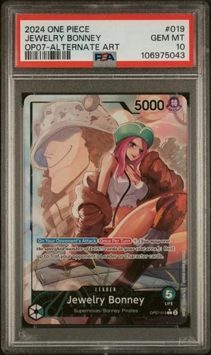 2024 One Piece Jewelry Bonney Alt Art 500 Years in the Future OP07-019 EN PSA 10