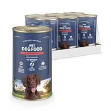 by Amazon Wet Dog Food Beef Chunks in Gravy 6x1.24kg 2.70 per kilo