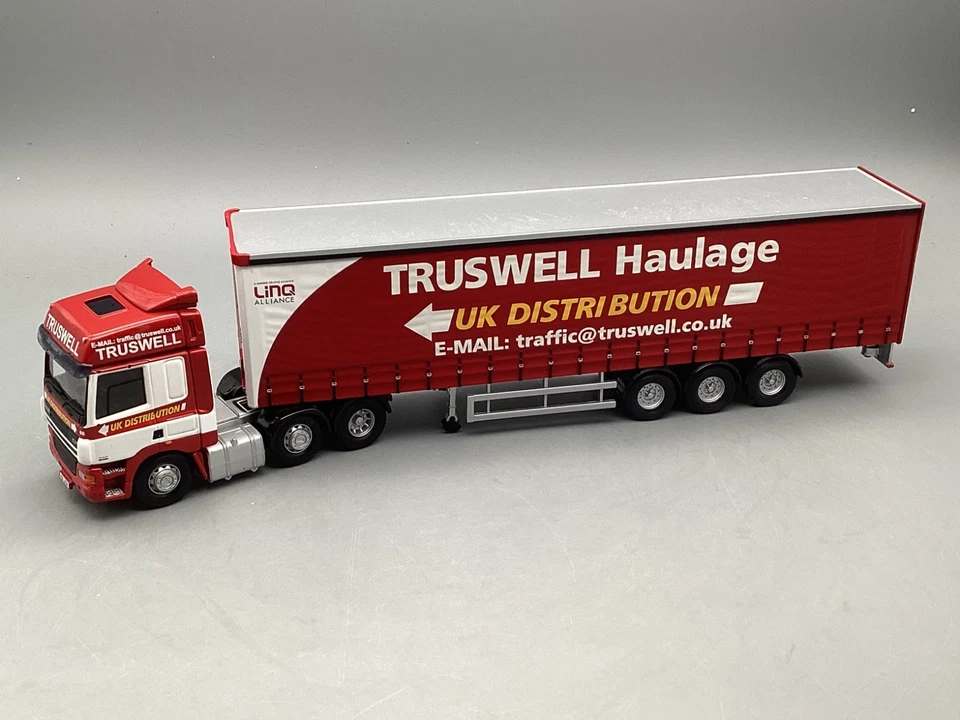 LKW Modell 1:50 Corgi CC13617 DAF CF Curtainside Truswell Haulage mit OVP - Bild 2 von 4