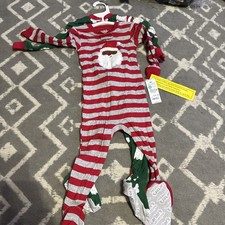    2 pack Carter  s 18 Month Christmas Footed Pajamas Set Of 2