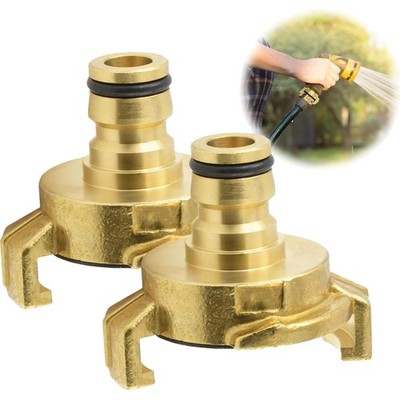 Messing Schnellkupplung, 2 Stück, Geka-System, Gardena Adapter, 1/2 Zoll, Was...