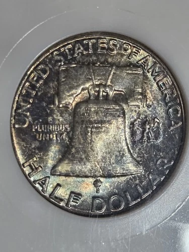 1958 Franklin Half Dollar NGC MS65 Toned