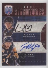 2009 Upper Deck Be a Player Dual Signatures Victor Hedman Tyler Myers Auto 1o3