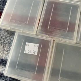 11 Official Genuine Nintendo Game Boy GameBoy Clear Plastic Case Covers  EUC