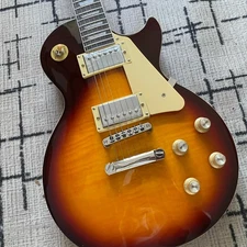 Custom LP Sunburs Solid Mahogany Body & Neck Electric Guitar 22 Frets