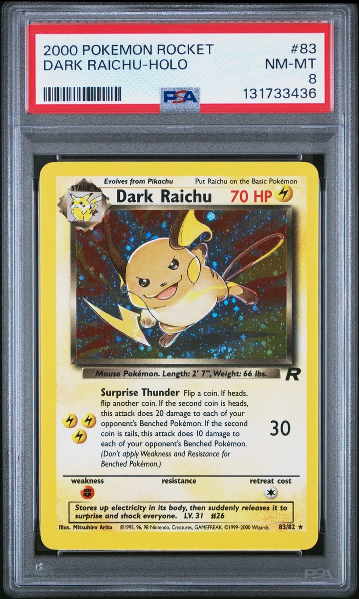 Darkness Raichu Pokémon TCG Individual Collectible Card Game Cards