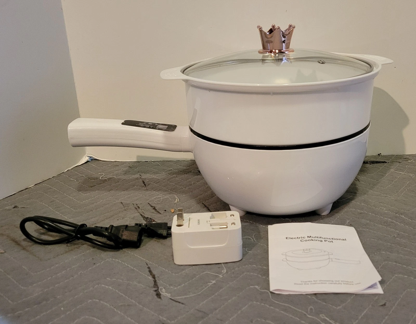 Electric Hot Pot Cooker Steamer Multifunctional Non-Stick Pan
