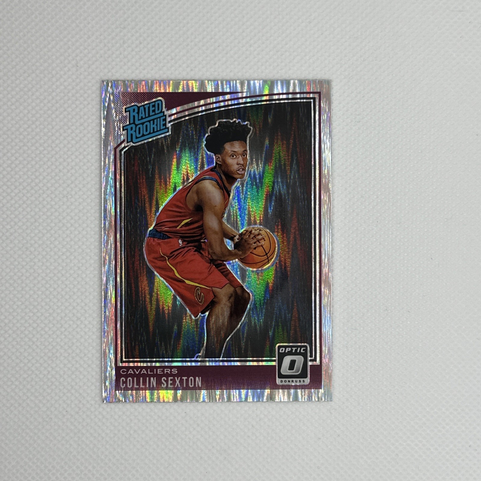 Collin Sexton 2018-19 Panini Donruss Optic - Rated Rookie #180 Shock Prizm (RC)