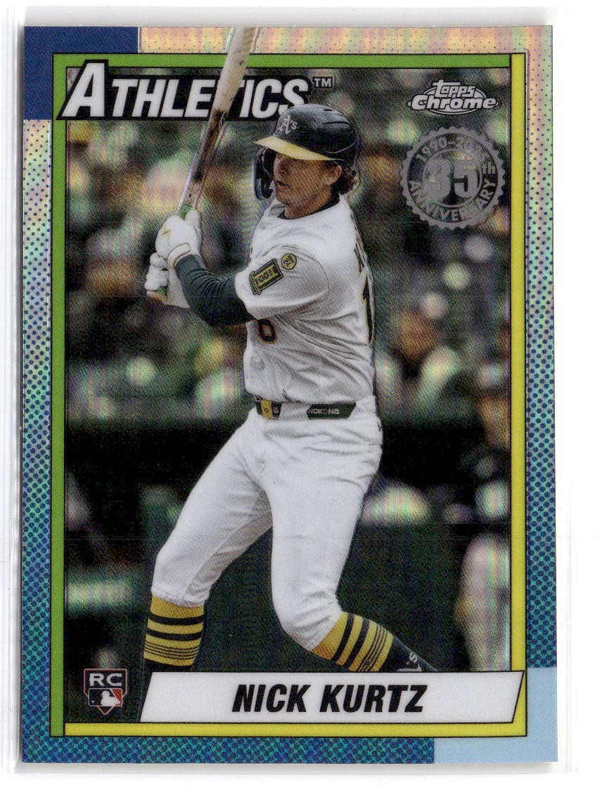 Nick Kurtz 2025 Topps Chrome Update #90CU-21 1990 Topps Chrome