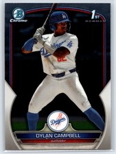 2023 Bowman Chrome Draft Dylan Campbell 1st Bowman Rookie RC #BDC-181