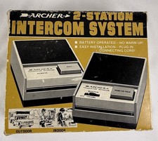 NIB Vintage 1984 Radio Shack Archer 43-221 2 Station Intercom System
