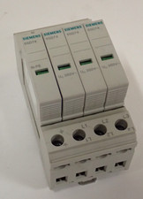 SIEMENS 5SD7428-0 TYPE 2 SURGE ARRESTOR 4 POLE - 5SD7428-0 UNIT DIN RAIL