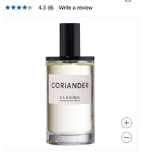 Coriander by D.S. & Durga Eau De Parfum Spray 3.4 oz Unisex