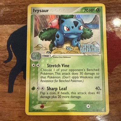 Pokémon TCG Ivysaur EX Crystal Guardians Card 35/100 Reverse Holo Stamped MP