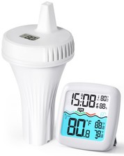 Wireless Pool Thermometer Floating Easy Read, IPX8 Waterproof Digital Water T...