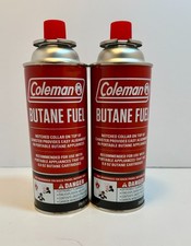 2 Cans 8.8 Oz Of Coleman Butane Stove Camp Fuel