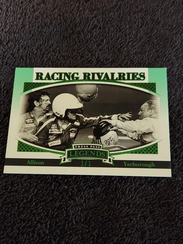 2007 Press Pass Legends Racing Rivalries Cale Yarborough Donnie Allison CARD 1/1 - Image 3 of 4