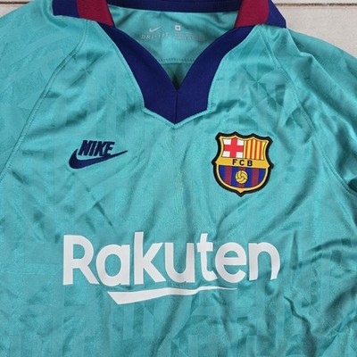 Nike Barcelona Third Youth 19-20 Soccer Jersey Teal-Navy JERSEY
