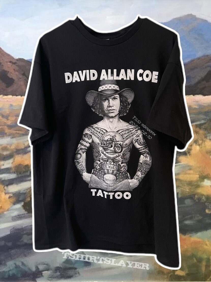 Collection Tattoo David Allan Coe country music Shirt Unisex S-5XL BB34