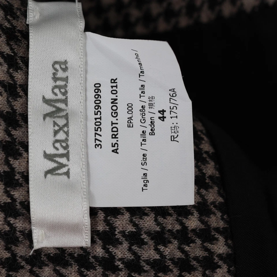 READ Max Mara gray black houndstooth wool skirt US 8 / L - Image 4 of 4