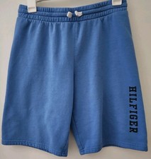 Tommy Hilfiger Kids Boys Blue Logo Drawstring Casual Lounge Sweat Shorts Size L