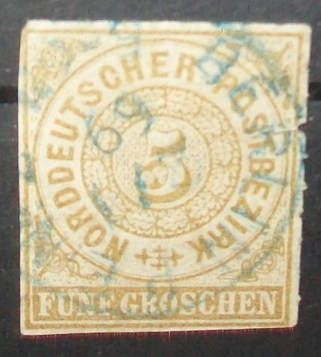 N°1739 K STAMP NORTH GERMAN POSTAL DISTRICT CANCELED 1869 Aus