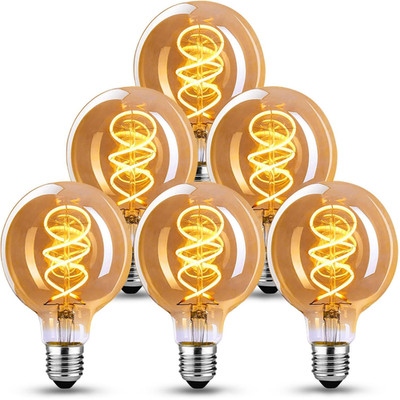 Edison Vintage Glühbirne E27 LED Dimmbar 4W Warmweiß 6