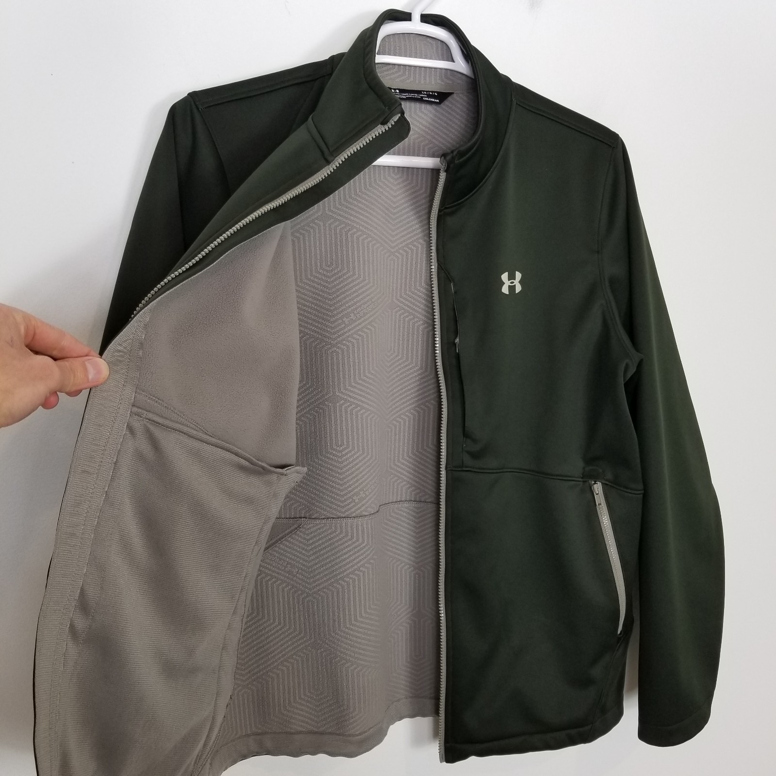 Under Armour Men's Storm ColdGear Infrared Shield Softshell Jacket Sz L Green thumbnail 9