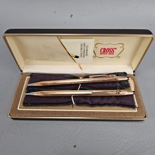 Cross 14KT Gold Filled Pen  Pencil Set