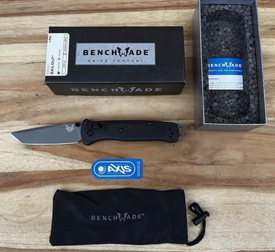 Benchmade 537GY Bailout Pocketknife Axis Manual Tanto Plain CPM-S30V Authentic
